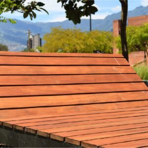 Pérgola de madera protegida con Impra®